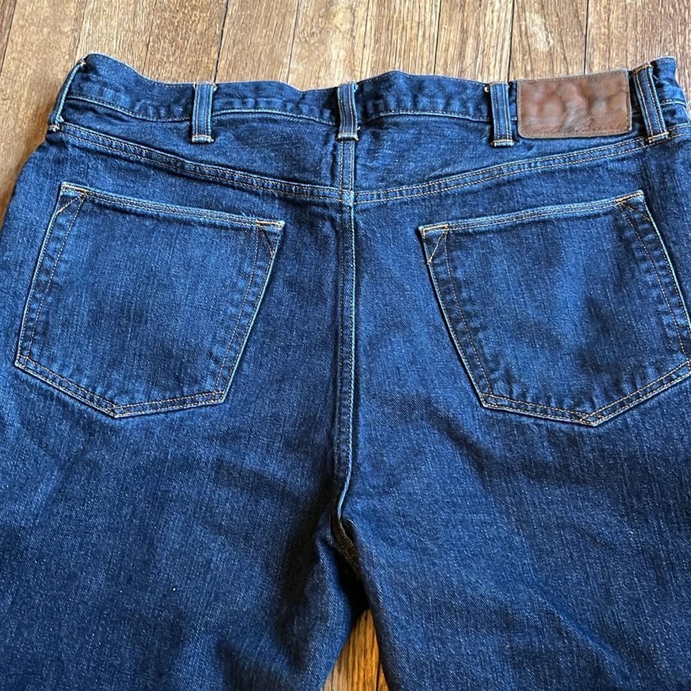 Eddie Bauer jeans flannel lined straight leg 38 x 36 tall - Picture 8 of 14